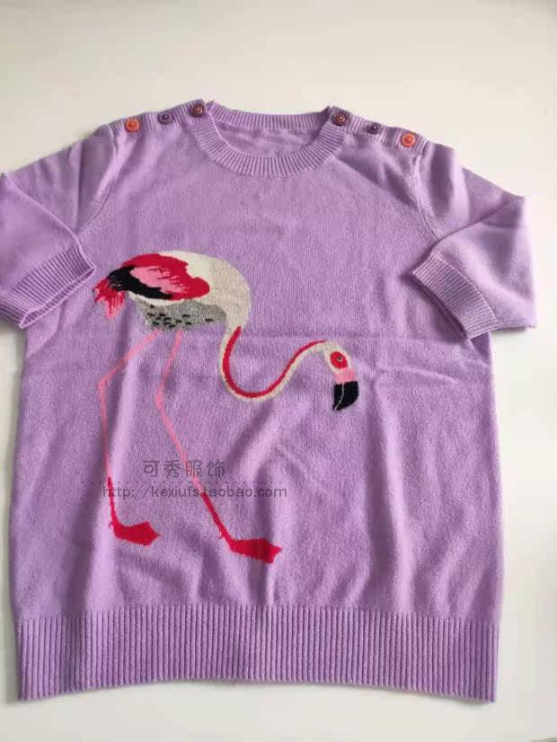 Generation 100% pure cashmere lady round collar cashmere sweatshirt with thin section loose for 90-105 yards