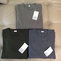 e 100% pure cashmere men cashmere sweater round neck mens shirt soft waxy 170-185 yards slightly larger