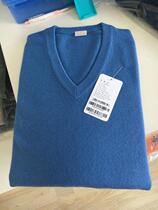 New to e 100% pure cashmere men V-neck cashmere sweater 280g soft waxy warm 105-125 yards