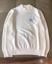 e 100% Pure Cashmere Ladies mid-collar semi-turtleneck cashmere sweaters 254G single-share M-2XL yards