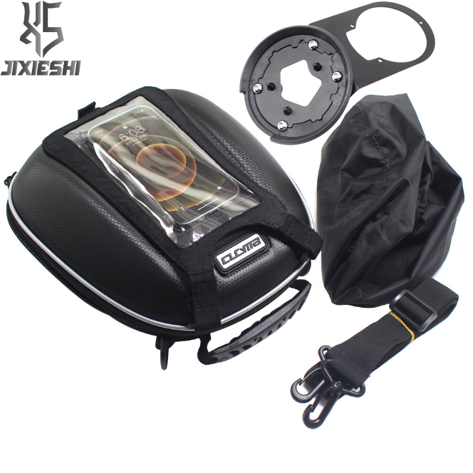 Locomotive Fuel Tank Bag Mobile Phone Navigation Waterproof Bag Hard Shell Lengthened Switching Ring Base Suitable for Honda CB400X