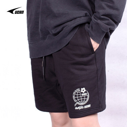 Defpro Ruike Sports Fitness Casual Running Training Shorts Quarter-Length Pants Retro Design American Style Trendy Streetwear