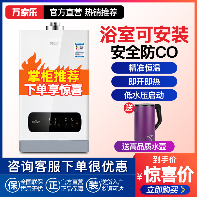 万家乐10K2室内平衡式燃气热水器天然气8L液化气家用煤气10升恒温 Изображение 1