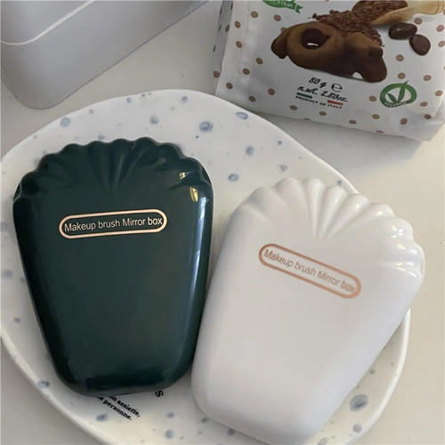 Зеркало, портативная кисть для многоразового использования для путешествий, русалка