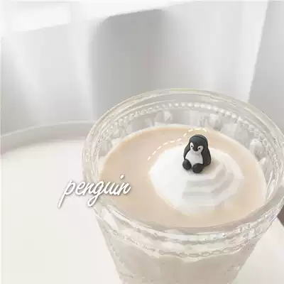 chubby baby * Han single floating little penguin cute penguin stainless steel tea leak tea filter tea maker