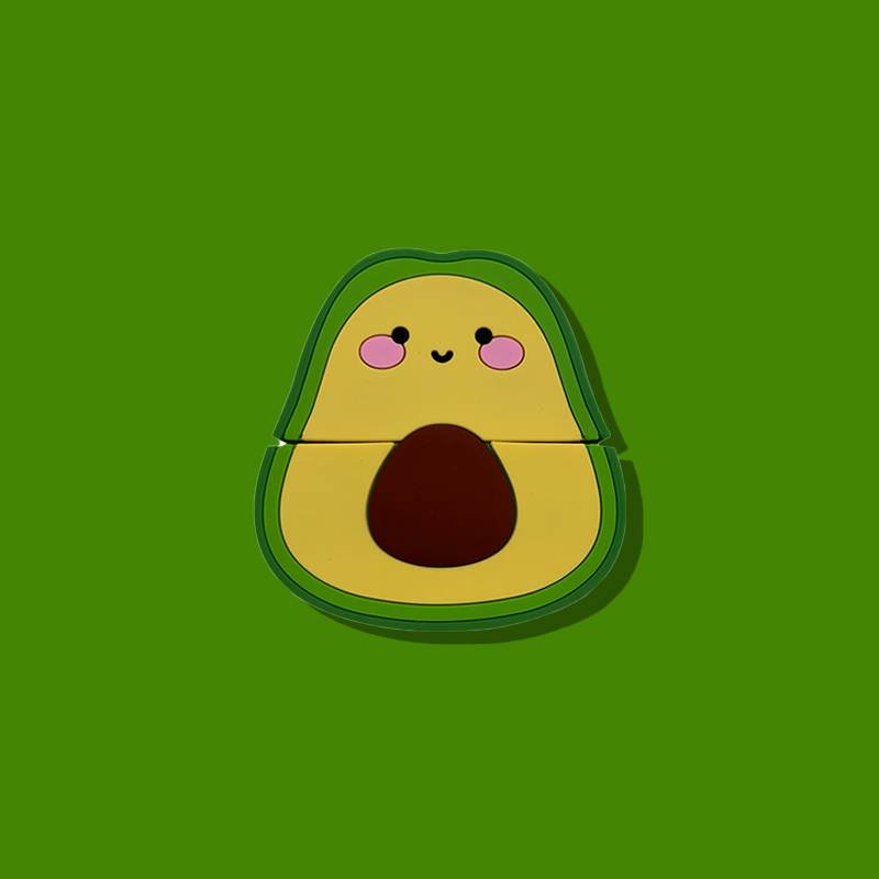 Cute avocado fruit peach for AirPods3 generation protective suit Apple 2 generation Bluetooth headphones Pro silicone shell
