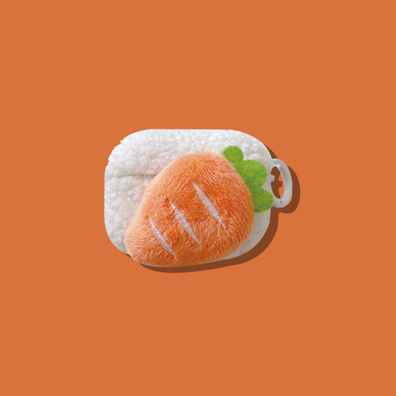 ins plush carrots are suitable for AirPods1 2 generation protective suit Apple 3 generation Pro headphones cute woman