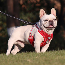 French bucket traction rope vest type medium and large dog breathable and strong golden retriever dog rope anti breakaway strap outdoor