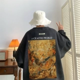 Tide, бархатная ретро осенняя толстовка, куртка, в американском стиле, оверсайз