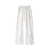 Шелковые летние тонкие штаны, быстросохнущий парашютист, китайский стиль, защита от солнца, свободный крой