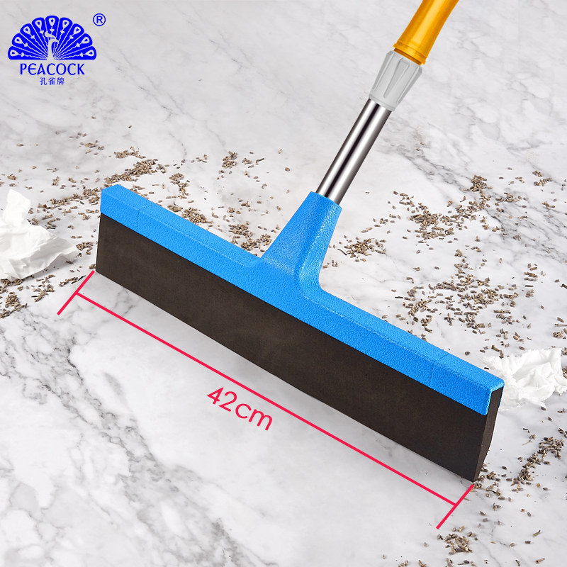 Peacock long handle lazy broom Household tile floor dry and wet dual-use magic broom wiper clean floor wiper