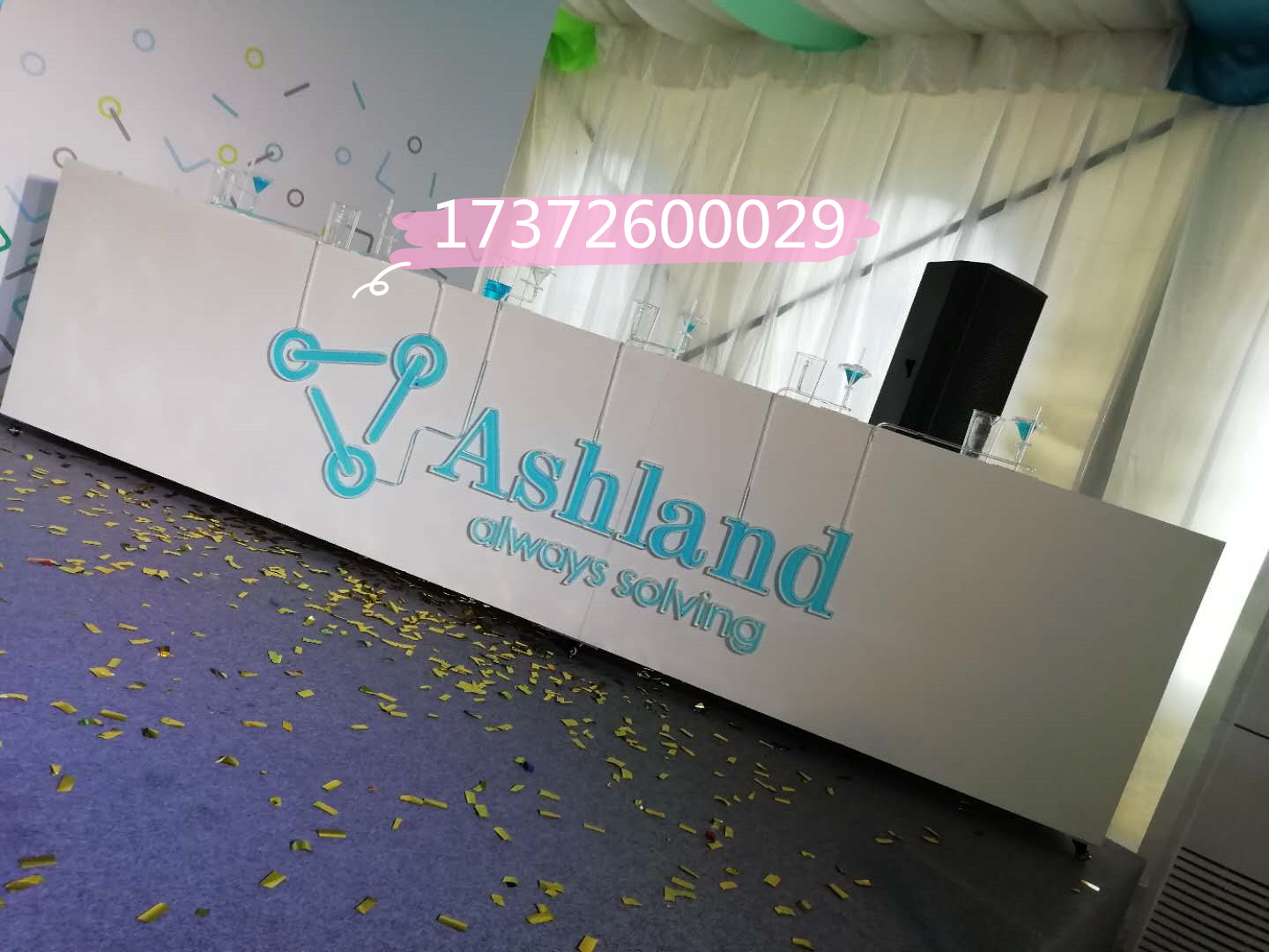 New listed MeiChen exhibition showcase props launching ceremony tavern tableware pounding hourglass test mold built