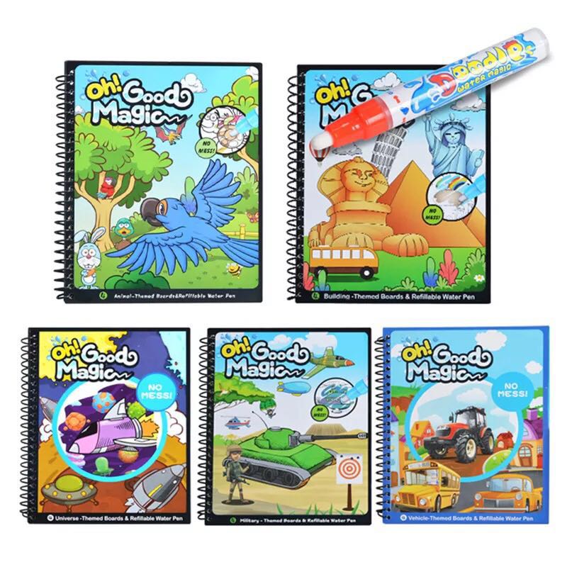 Creative water picture book Water Magic Magical water picture book Water canvas Doodle book Coloring book Repeat