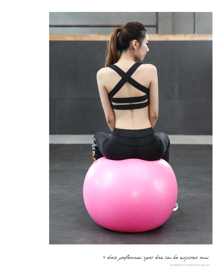 Vest thể thao kiểu phụ nữ chạy thể dục chống sốc tập hợp vẻ đẹp rỗng lưng yoga không có vòng ngực đồ lót áo tập puma