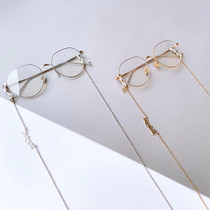 Wu Xin The same glasses jennie glasses chain ultra-light fashion small red book glasses frame ins anti-blue light with myopia