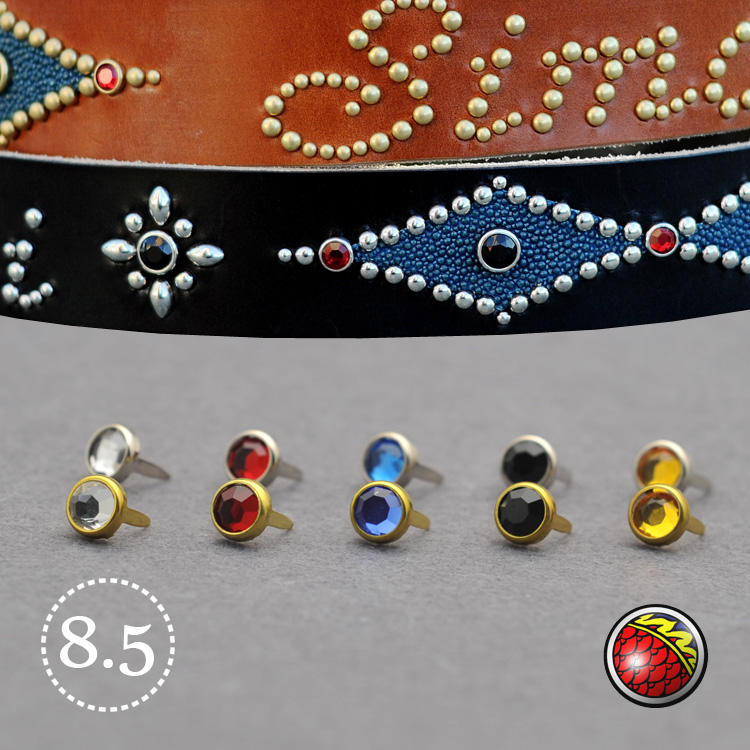 U.S. imports colorful claw nails decorative nails HTC decorative nails resin nails color belt nails 8 5mm (5 pcs)