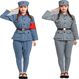 Детская одежда Красной Армии, костюмы для выступлений реквизита Красной Армии для взрослых, костюмы восьмистороннего хора, сверкающая красная звезда Новые костюмы для выступлений Четвертой армии