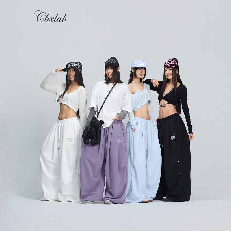 Cbxlab Street Dance Trendy Brand "Star and Moon Pants Rivet Edition" Super Loose, Lazy Hip-Hop, Skin-Friendly, Versatile, Water-Style Jazz Long Pants