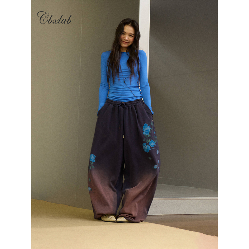 Cbxlab Street Dance Trendy Brand Tie-Dye Distressed Print Water-Style Hot Girl Sweatpants American Hip-Hop Loose Casual Pants Trendy Cbxlab Street Dance Trendy Brand Tie-Dye Distressed Print Water-Style Hot Girl Sweatpants American Hip-Hop Loose Casual Pants Trendy
