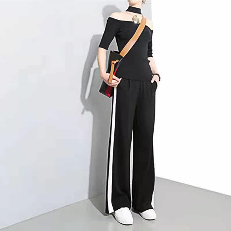 Tall pregnant women wide-leg pants loose casual extended version of pregnant women's pants spring and autumn trendy mother fashion straight fleece pants