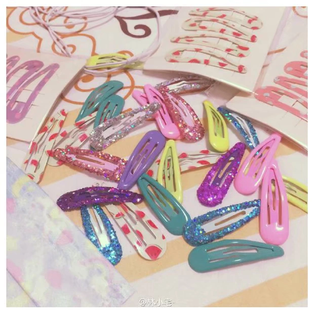 Mềm mại dễ thương kiểu tóc clip thả BB clip macarons thạch kẹo gãy tóc thả bên clip nhỏ - Phụ kiện tóc