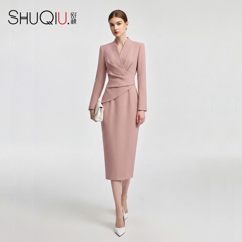 【Quiet Luxury Beauty】Kagoshima Waist-Cinching Dress for Women, Autumn 2026 New Pastel Style Slim-Fit Berkeley Dress 【Quiet Luxury Beauty】Kagoshima Waist-Cinching Dress for Women, Autumn 2026 New Pastel Style Slim-Fit Berkeley Dress