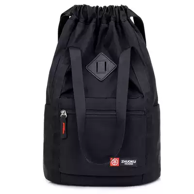 Drawstring back backpack Unisex drawstring pocket Simple backpack Travel large capacity lightweight waterproof sports fitness bag
