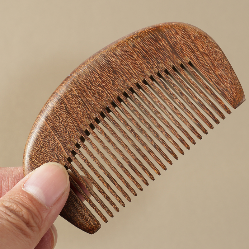 Small Number Portable Wood Comb Home Roll Hair Comb Massage Comb Antistatic Sandalwood Can Love Woman Special Long Hair Hair Comb