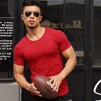 Vitality красный хлопок с коротким рукавом