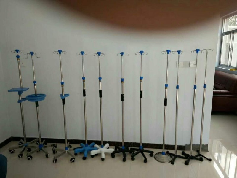 加厚不锈钢高低可调节吊瓶点滴输液架带轮医院门诊用移动式包邮