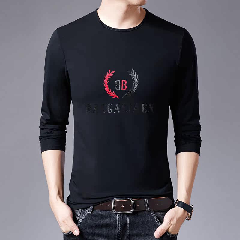 Young men's autumn clothes one-piece jacket pure cotton trend thin section autumn thermal underwear men's upper body can be worn outside fashion