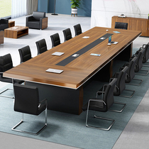 Office furniture conference table long table simple modern large conference table and chair combination rectangular negotiation table conference table