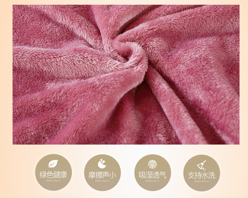 Giường nhung mùa đông Fale đơn mảnh Flannel hai mặt cộng với nhung dày lên ấm áp giường đơn ga chun trải giường	