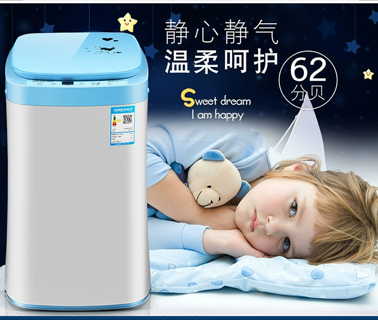 Johnson & Johnson 3,5 kg máy giặt tự động tại nhà ký túc xá nhỏ tiệt trùng bà mẹ trẻ em bé khô