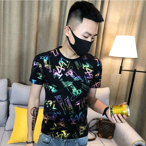 Летняя светоотражающая футболка, короткий рукав, популярно в интернете