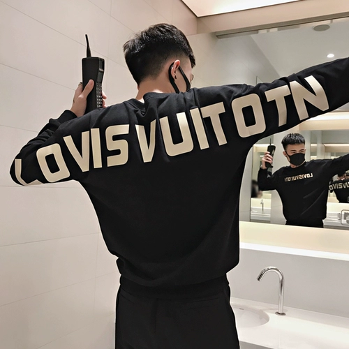 Осенняя трендовая толстовка, модный лонгслив, футболка, оверсайз, популярно в интернете