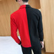 2023 spring and autumn new trendy men's jackets, black and red jackets for smart men, handsome and stylish, thin and high-end