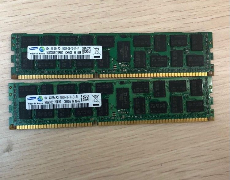 Samsung original plant 4G DDR3 1333 1600 ECC REG server memory PC3-10600R memory