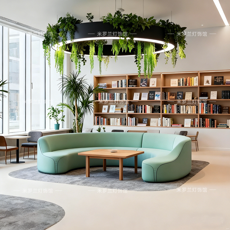Plant Chandeliers for Offices, Shops, Restaurants, Cafes, Hotel Lobbies, Southeast Asian Creative Green Plant Decorative Lighting Fixtures