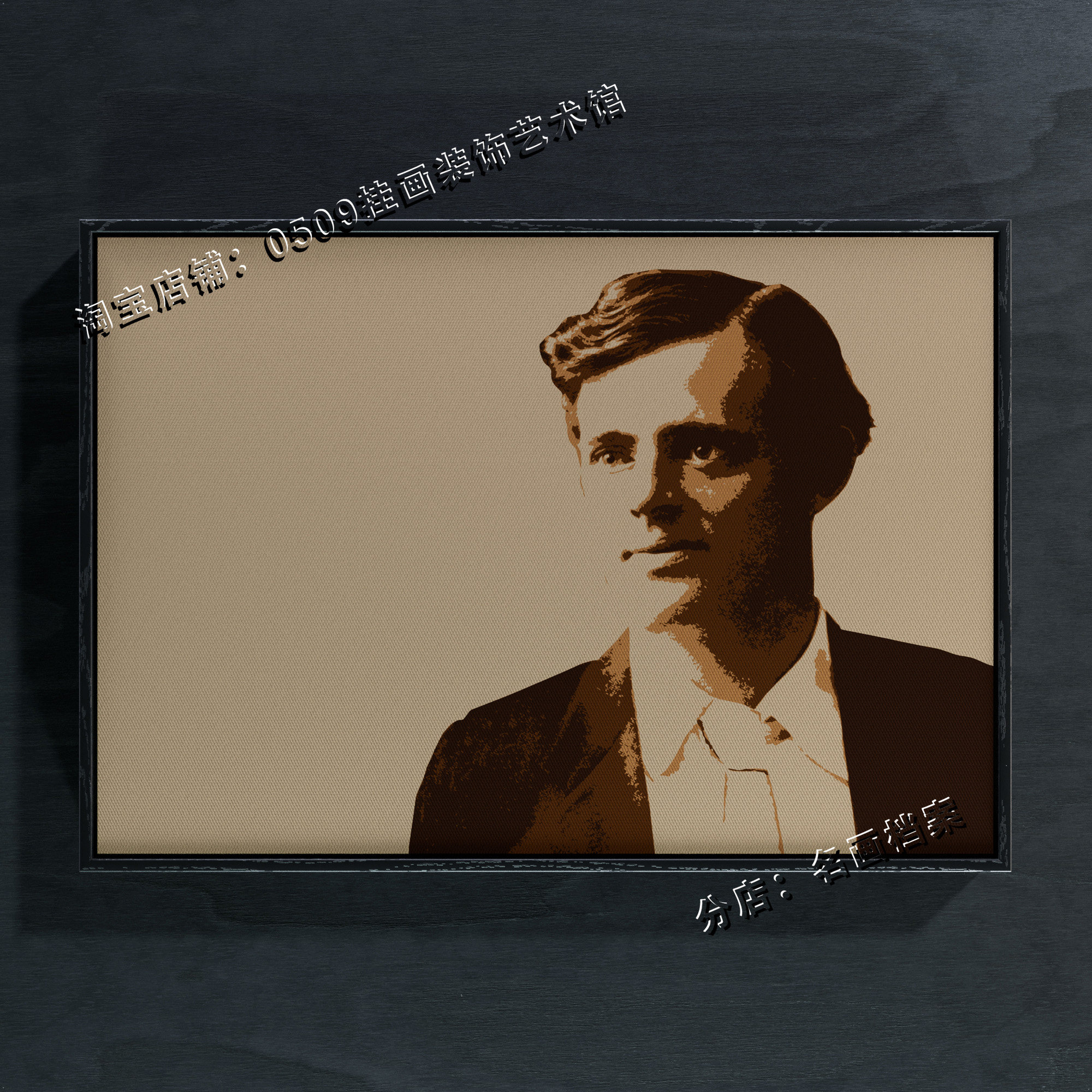 杰克伦敦 Jack London 作家 肖像画 中外名人 挂画 画像 头像