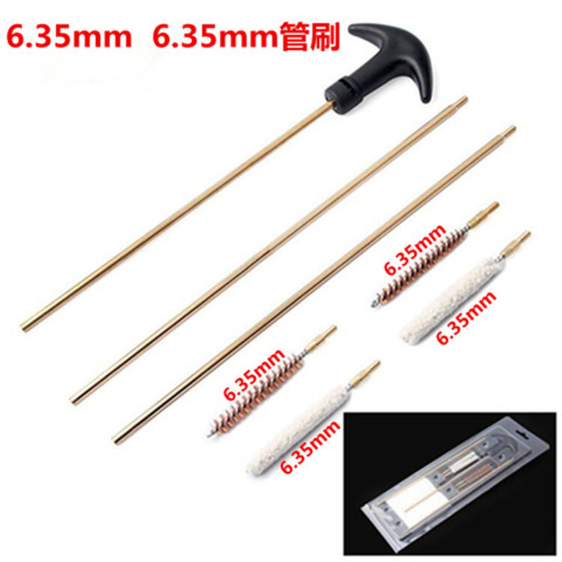 4.5/5.5/6.35mm Steel Wire Cleaning Pipe Brush Dredging Cleaning Tool Precision Capillary Copper Pipe Brush through Strip Brush