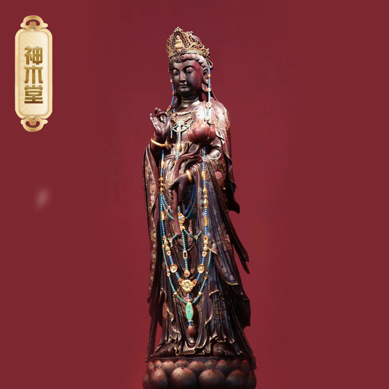 置物　銘木紫檀のビーナス像 置物銘木紫檀のビーナス像