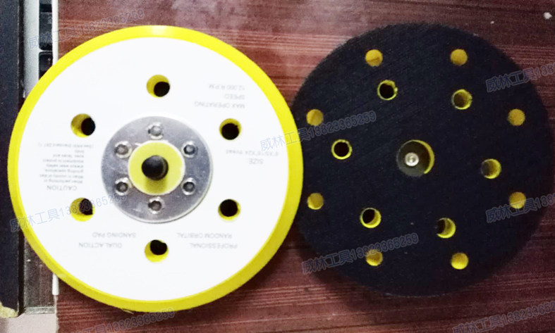 6-inch 6 holes 9 holes 15 holes 150mm Pneumatic beating mill chassis grinding machine grinding head nursery adhesive disc