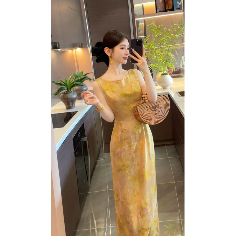 【Zhou Zhou】【A Glance】2026 New Model 100% Silk Jacquard Skirt Jjx6Lyq1006