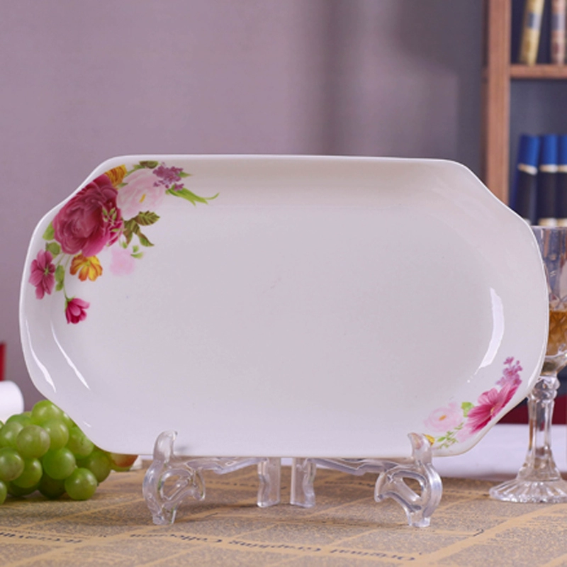 Đĩa sáng tạo bất thường kiểu Nhật món cá nhà hấp cá tấm hình chữ nhật bộ đồ ăn bằng gốm - Đồ ăn tối khay inox đựng thức ăn