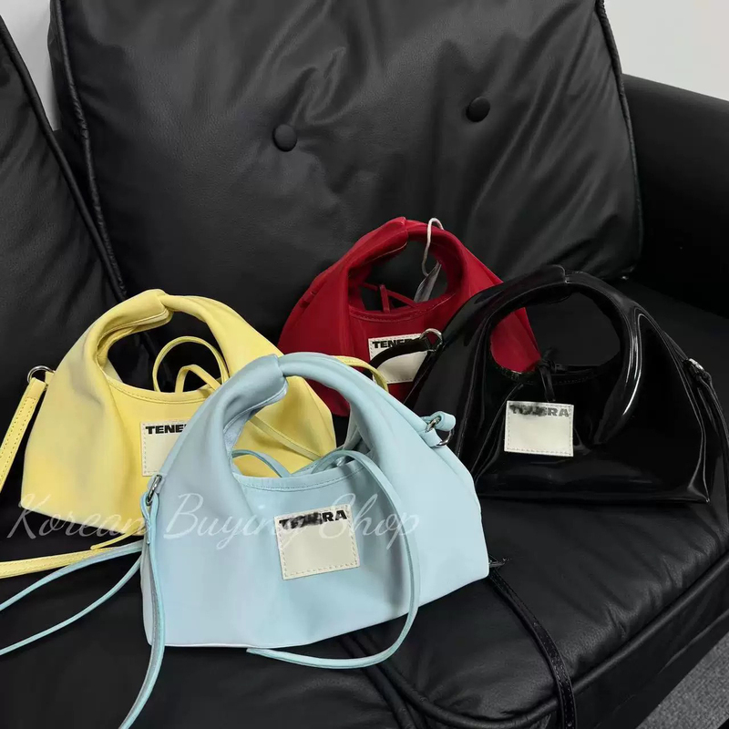2025 New Spring/Summer Korean and Japanese Niche Design High-End Vintage Eco-Friendly Vegan Leather Shoulder Bag Underarm Dumpling Bag Soft Leather