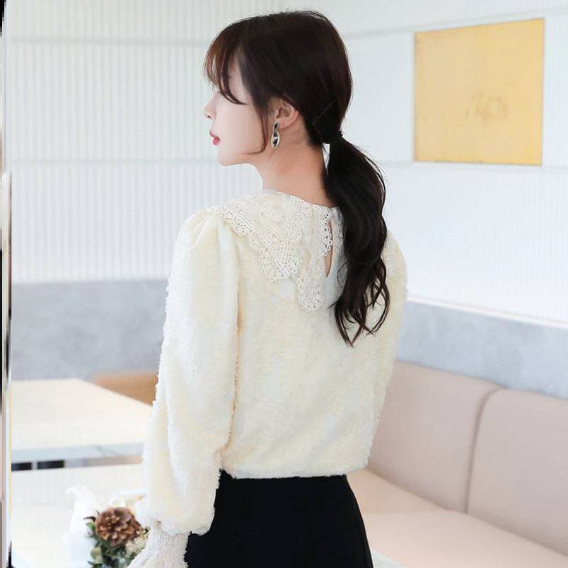 Korean clothing doodle 100 million degrees Korean dress Dodot 2020 new plus suede Temperament Lace Shirt Short Skirt Woman Shake Soundtrack 2