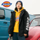 Dickies hooded cotton coat men's trendy brand printed couple warm coat winter wear Dickies official flagship store