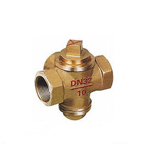 X16W-10T three-way internal thread all-copper plug valve three-way plug valve DN15