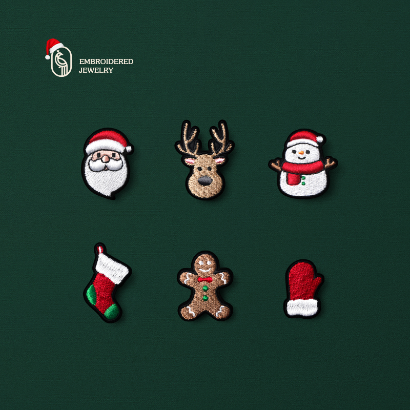 Christmas Presents Small Gift Brooch Design Sensation Small Crowdart Embroidered Delicate Insignia Sweater Coat Decoration Tide-Taobao